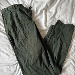 Boglioli Olive Green Chino Trousers